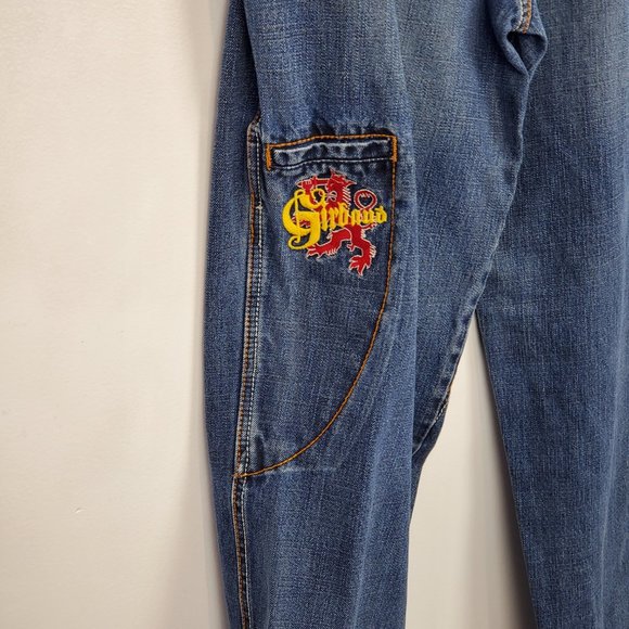 Vintage Marithe Francois Girbaud Medium Wash Wide Legs Jeans Size 34M - Picture 6 of 15